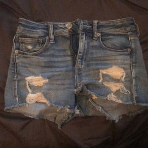 American Eagle Denim Jean Shorts High Rise Shortie